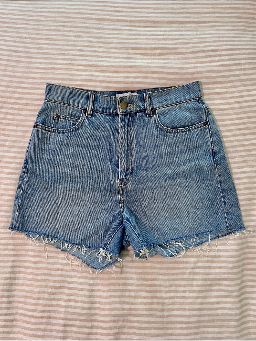 Classic Blue Denim Cutoff Shorts